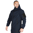 Куртка SoftShell 2.0 Темно синя Camotec розмір XXL - изображение 2