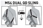 Ремінь збройовий одно-двохточковий Magpul MS4® Dual QD Sling GEN2 - зображення 2