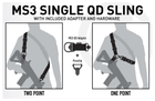 Ремінь збройовий MAGPUL MS3 SINGLE QD SLING GEN2 (чорний) - зображення 5