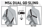 Ремінь збройовий одно-двохточковий Magpul MS4® Dual QD Sling GEN2 Ranger Green - зображення 6