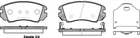 Тормозная колодка дисковая Woking (P8533.22) Woking (P853322)