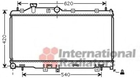 Радіатор охолодження LEGACY4/OUTB 20/25 MT 03- Van Wezel Van Wezel (51002065)