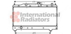 Радиатор AVENSIS 16/18 MT 98-00 Van Wezel Van Wezel (53002237)