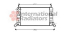 Радіатор охолодження FORD ESCORT / ORION 86- вир-во Van Wezel Van Wezel (18002078)