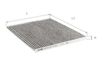 Фильтр салона Alpha filter Ford Fusion/Edge 15- угольный (AF5147a)