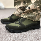 Тактические летние кроссовки ЗСУ олива, военная обувь размер 45 - изображение 5
