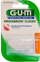 Змінні насадки для зубних щіток Gum Proxabrush Classic Cepillo Interdental Con Clorhexidina 0,9 мм 8 Unidades (70942904124) - зображення 1