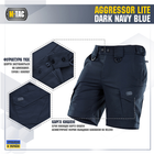 M-Tac шорты Aggressor Short Dark Navy Blue M - изображение 4