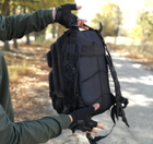Тактичний військовий рюкзак Tactic армійський рюкзак 25 літрів Чорний (ta25-black) - зображення 7