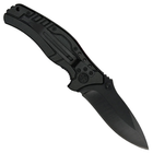 Нож складной Fox Outdoor 44613 Black с металлической рукояткой - изображение 3