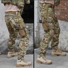 Чоловічий літній костюм камуфляжний тактичний IDOGEAR G3 (убакс+штани) мультикам з наколінниками - зображення 7