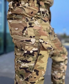 Чоловічий камуфляжний тактичний демісезонний костюм Softshell Multicam на флісі: Куртка і Штани - зображення 3
