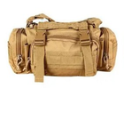 Рюкзак-сумка тактична, на пояс або плече Molle 6 Літрів бежевий - зображення 1