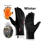 Тактические водоотталкивающие перчатки с флисовой подкладкой удобные и теплые Black L - изображение 7