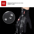 Перчатки для военных теплые на флисе плотные водоотталкивающие Black XL - изображение 9