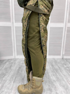 Зимовий тактичний чоловічий костюм Softshell водонепроникний на флісі + синтепон Камуфляж Піксель, XL (33451) Kali - зображення 2
