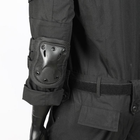 Наколенники и налокотники тактические (защитные) Lesko KN-04 Black - изображение 9