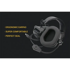 Тактичні активні навушники Earmor М32 + кріплення чебурашка OPS Core Чорний (900894) Kali - зображення 5