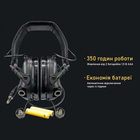 Тактичні активні навушники Earmor М32 + кріплення чебурашка OPS Core Сірий (900893) Kali - зображення 7