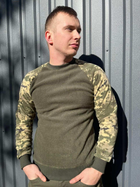 Тактичний чоловічий флісовий светр Олива-піксель 5XL (26463) Kali - зображення 3