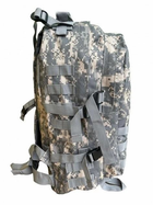 Тактичний військовий рюкзак US Army M11 сірий піксель - 50x39x25 см (backpack gray pixel M11) - зображення 3