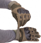 Тактические военные перчатки EasyFit EF-2806-L размер L с закрытыми пальцами Олива (56002856) - изображение 3
