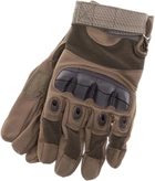 Тактичні військові рукавички EasyFit EF-2806-XL розмір XL із закритими пальцями Олива (56002857)
