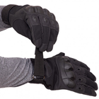 Тактичні військові рукавички EasyFit EF-2805-XL розмір XL із закритими пальцями Чорні (56002853) - зображення 3