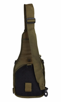 Тактический рюкзак Lesko M02G Oxford 600D 6 литр через плечо Army Green - изображение 3