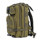Тактический штурмовой рюкзак Lesko M07G 45л зеленый - изображение 4