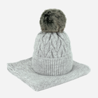 Комплект жіночий (шапка + шарф) Art Of Polo Hat&Scarf cz21800 One Size Light Grey (5902021184088) - зображення 1
