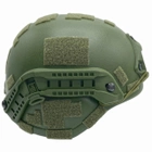 Каска шлем кевларовая военная тактическая баллистическая Украина ОБЕРІГ F2(хаки, олива) клас 1 NIJ IIIa - изображение 5
