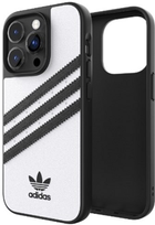 Etui plecki Adidas OR Moulded Case do Apple iPhone 14 Pro White-black (8718846100151) - obraz 1