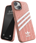 Etui plecki Adidas OR Samba Alligator do Apple iPhone 14 Pink-white (8718846100236) - obraz 1