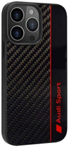Etui plecki Audi Carbon Fiber Stripe do Apple iPhone 13 Pro Max Black (6955250226295) - obraz 1