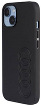 Etui plecki Audi Synthetic Leather do Apple iPhone 14 Black (6955250226370) - obraz 2