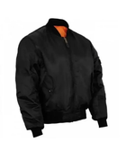 Тактическая куртка Mil-tec MA1 Flight Jacket (Bomber) Black 10402002-L