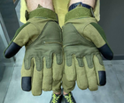 Перчатки тактические пальцевые, цвет Олива, размер M - изображение 2