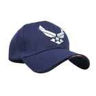 Бейсболка Han-Wild US Air Force Blue с белой вышивкой бейсбольная кепка L - изображение 2
