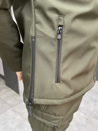 Куртка флисовая тактическая Softshell Олива L - изображение 8