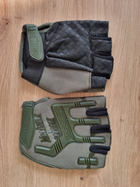 Тактичні рукавички без пальців Mechanix Mpact, Олива, розмір XL - зображення 7