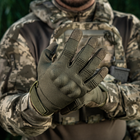 Тактичні рукавиці повнопалі із захистом Olive L - изображение 13