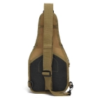 Рюкзак тактический на одно плечо AOKALI Outdoor B14 6L Sand - изображение 3
