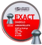 Пули пневматические JSB Diabolo Exact 0,547 г калибра 4,5 мм (200шт/уп) - изображение 1