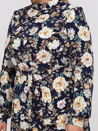 Платье миди осеннее женское ANVI Ядвига 974_7 52 Цветочный принт (ANVI2000000157368) - изображение 3
