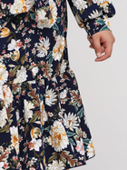 Платье миди осеннее женское ANVI Ядвига 974_7 52 Цветочный принт (ANVI2000000157368) - изображение 4