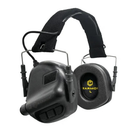 Тактичні навушники Earmor М31 + кріплення на шолом OPS Core чебурашка Чорний (Kali) - зображення 7