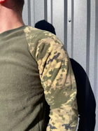 Тактичний чоловічий флісовий светр Оліва-піксель 4XL (Kali) - зображення 4