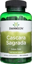 Biologicznie aktywny suplement Swanson Health Products Cascara Sagrada 450 mg 100 kapsułek (87614014777) - obraz 1