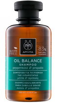 Szampon od łupieżu Apivita Holistic Hair Care Pepermint & Propolis Shampoo Cabelos Oleosos 250 ml (5201279012960) - obraz 1